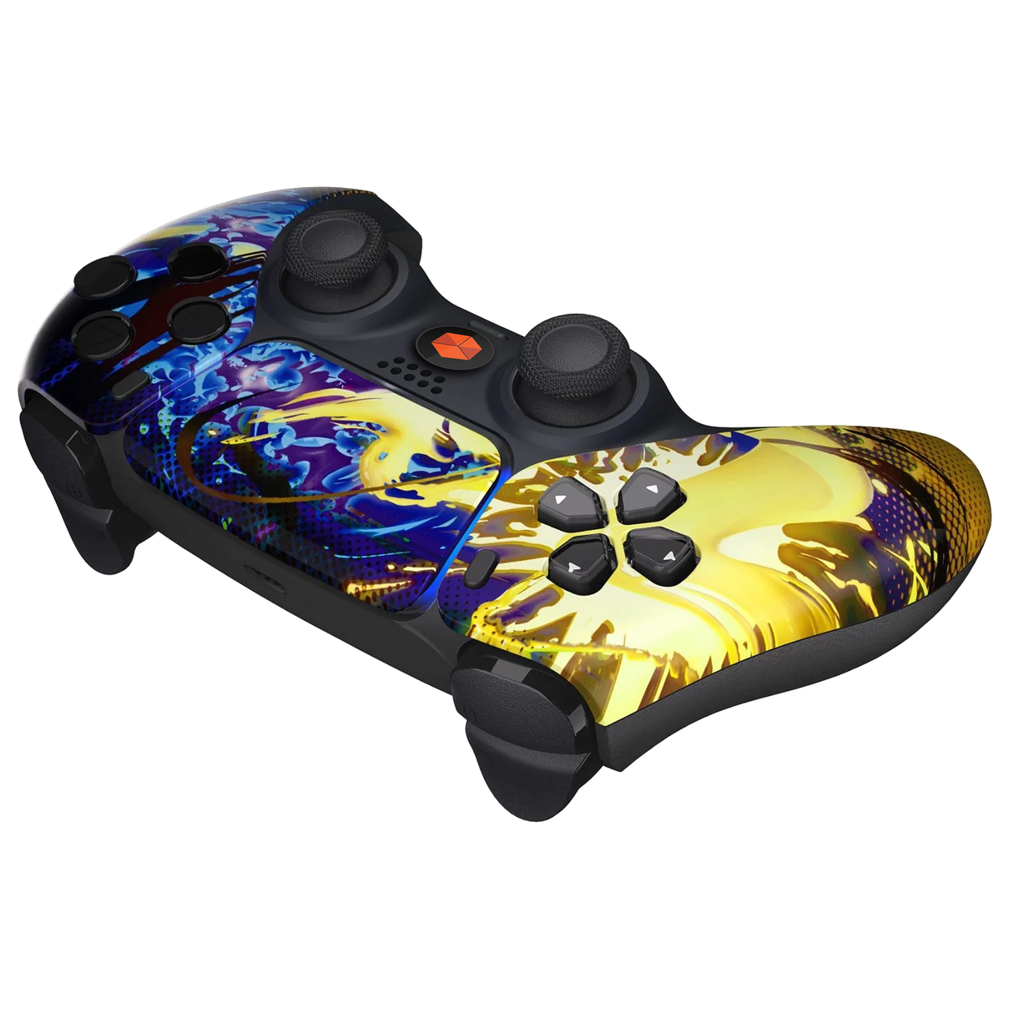 MNR Fighting Elements Yellow/Blue Modded Controller for PS5