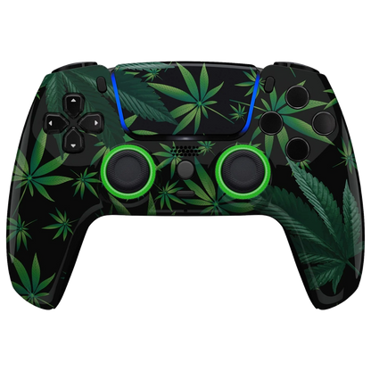 MNR FULL Green Leaves Modded Controller for PS5