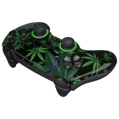 MNR FULL Green Leaves Modded Controller for PS5