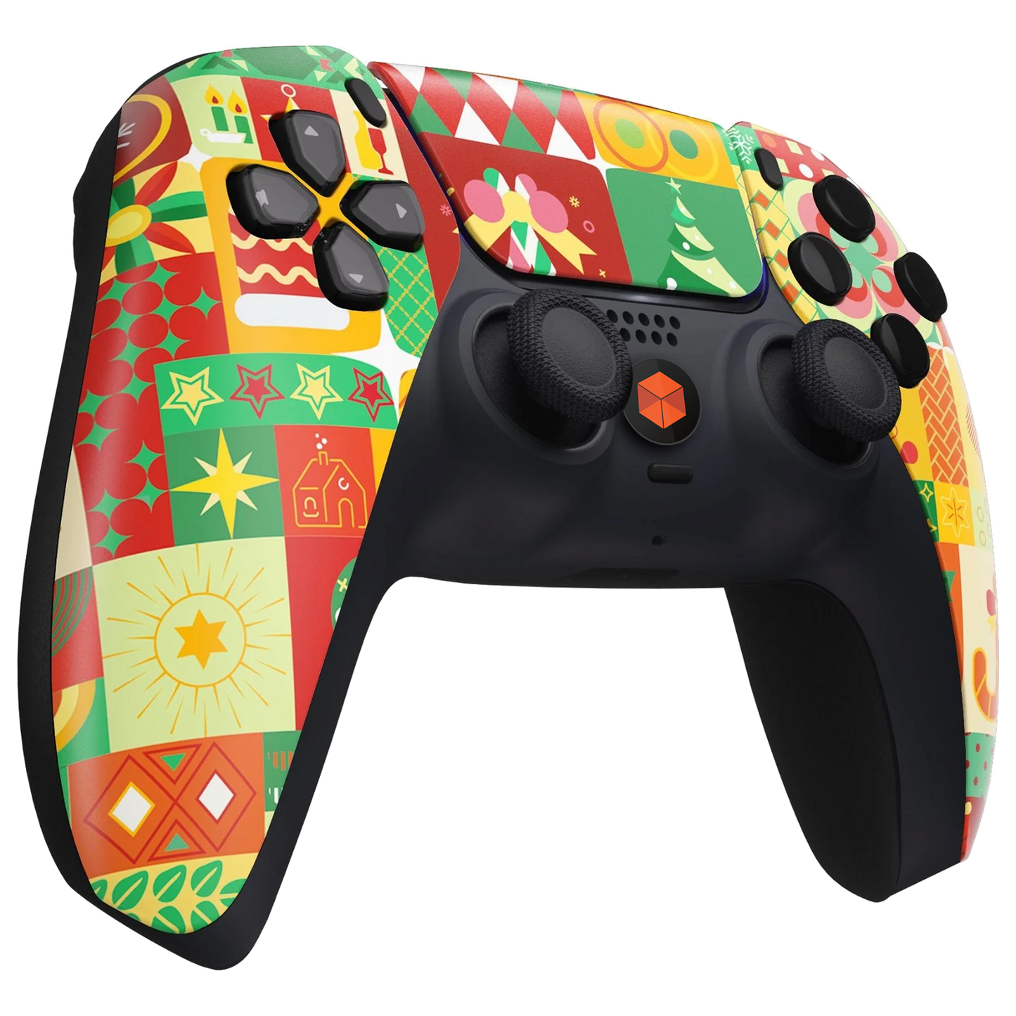 MNR Holly Jolly Wrapping Modded Controller for PS5