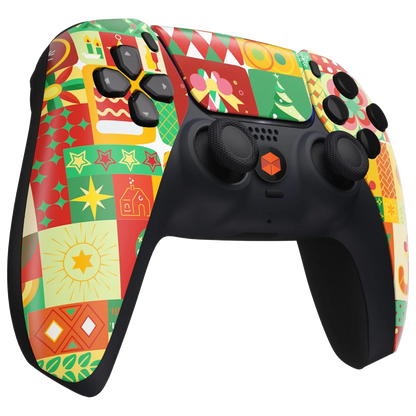 MNR Holly Jolly Wrapping Modded Controller for PS5