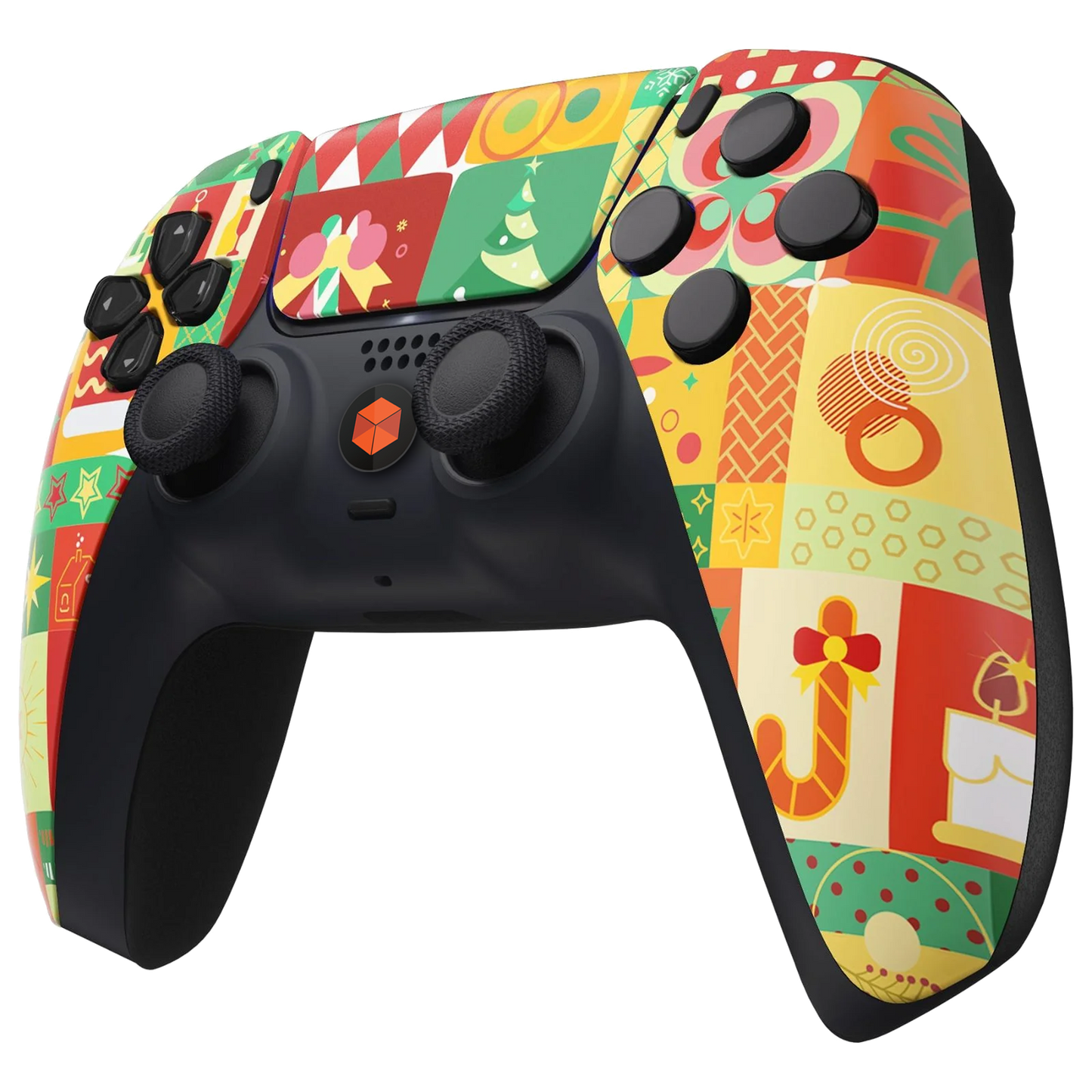 MNR Holly Jolly Wrapping Modded Controller for PS5