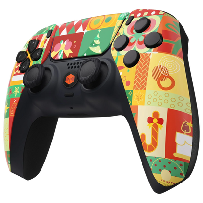 MNR Holly Jolly Wrapping Modded Controller for PS5