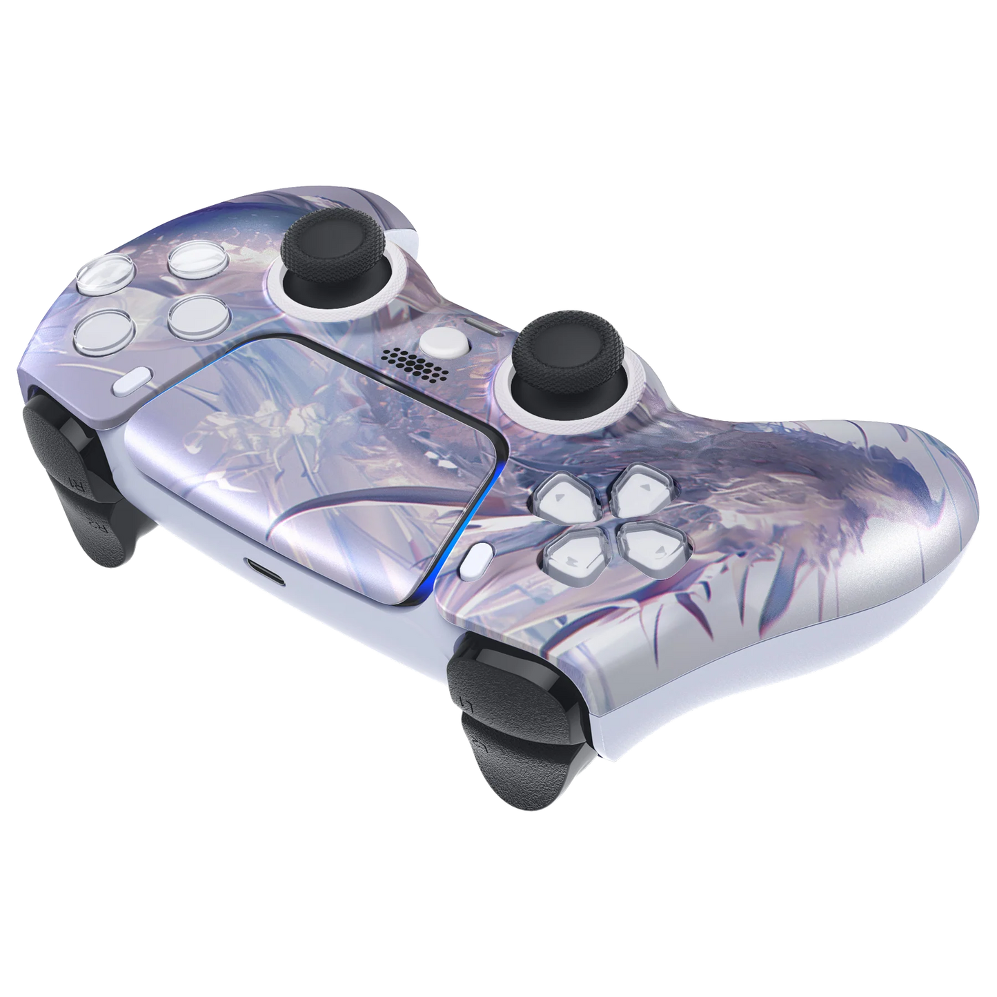 MNR FULL Pearl White Dragon Modded Controller for PS5