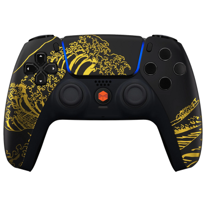 MNR The Kanagawa Wave Gold Controller PS5